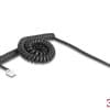 Delock Telefonkabel / Spiralkabel RJ11 Stecker zu RJ11 Stecker schwarz 3 m