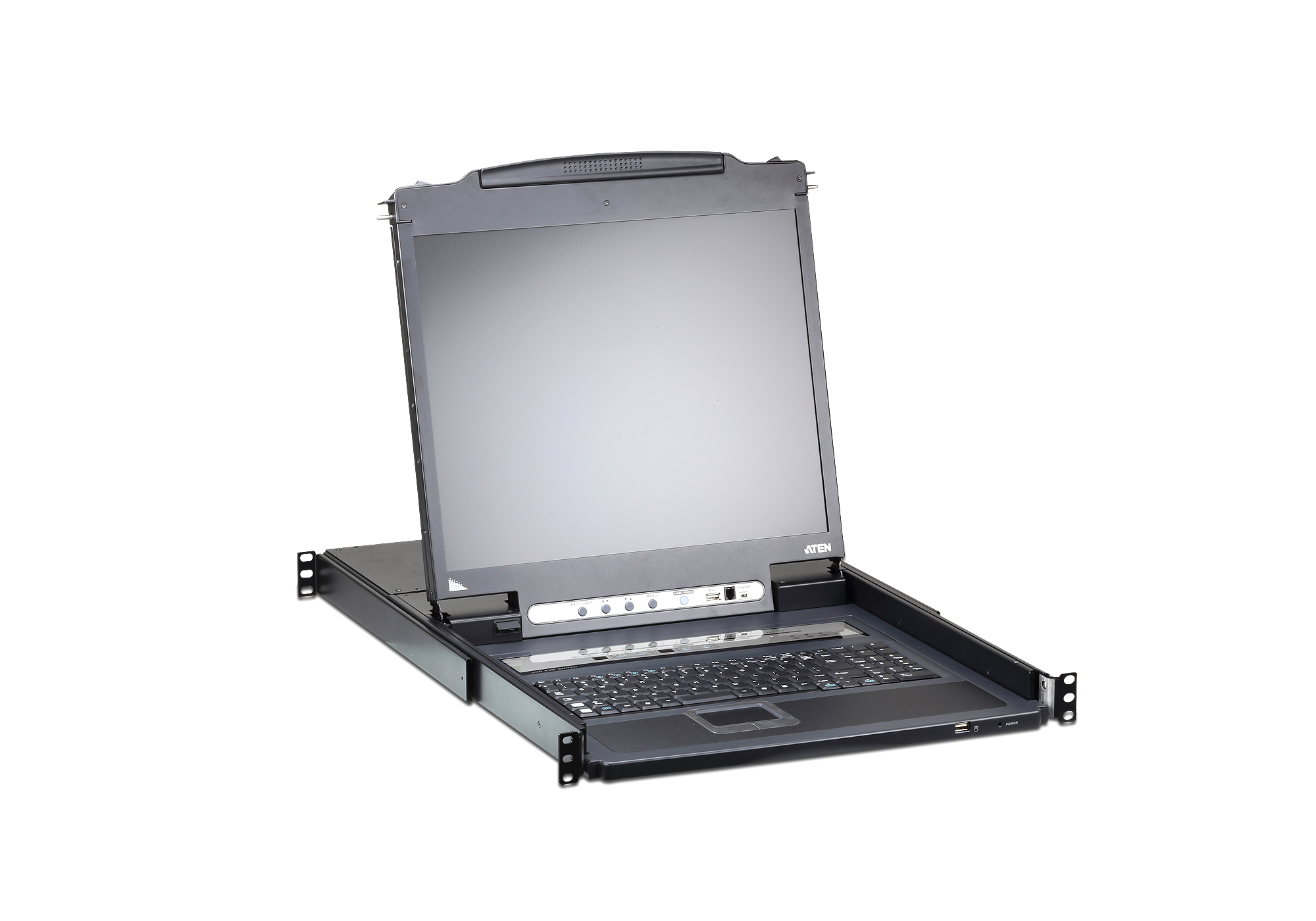 CL5716IM 16-port KVM over IP Switch Slideaway-Konsole mit 17"-Display, USB, PS/2, VGA, DE-Layout CL5716IM 16-port KVM over IP Switch Slideaway-Konsole mit 17"-Display, USB, PS/2, VGA, DE-Layout – Bild 4