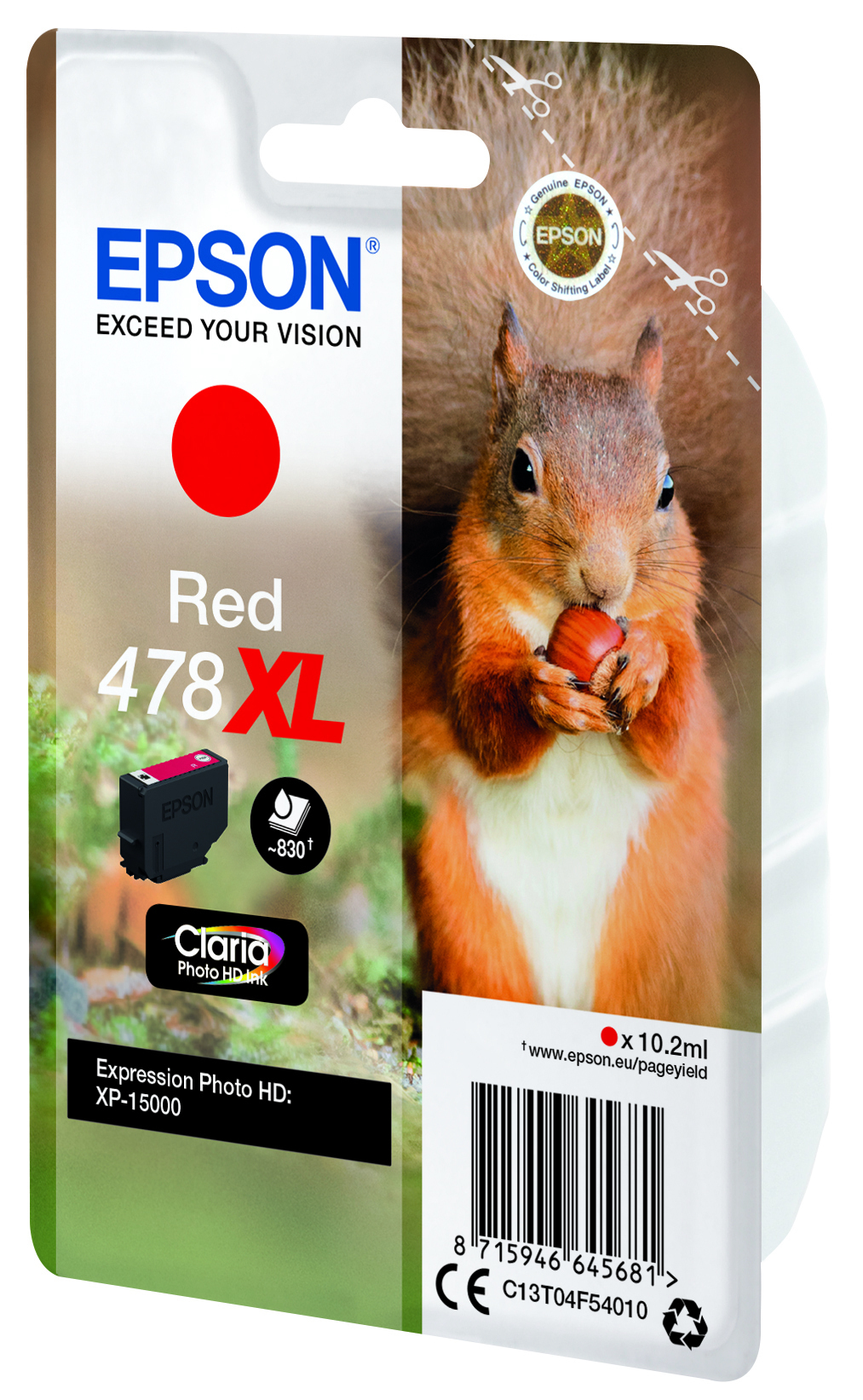 Epson Tintenpatrone 478XL Rot (10,2ml) Epson Tintenpatrone 478XL Rot (10,2ml) – Bild 4