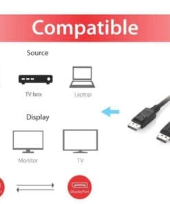 equip DisplayPort Kabel Stecker/Stecker 2m equip DisplayPort Kabel Stecker/Stecker 2m – Bild 4