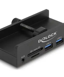 Delock Externer USB 5 Gbps 3 Port Hub 2 x USB Typ-A, 1 x USB Type-C