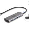 Delock USB 10 Gbps 4 Port USB Typ-A Hub mit USB Type-C Anschluss