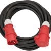 Brennenstuhl Professional CEE Verlängerungskabel 25m Kabel H07RN-F 5G6, 400V/32A Mobiler Personenschutz mit ölbeständigem Gummikabel H07RN-F 3G1,5, DGUV 203-006 konform