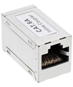 Alternative view of InLine® Patchkabelkupplung Cat.6A, 2x RJ45 Buchse, geschirmt, silber