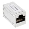 InLine® Patchkabelkupplung Cat.6A, 2x RJ45 Buchse, geschirmt, silber