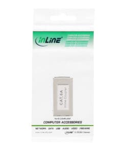 InLine® Patchkabelkupplung Cat.6A, 2x RJ45 Buchse, geschirmt, silber – Bild 3