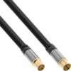 InLine® Premium Antennenkabel, 4x geschirmt, >110dB, schwarz, 3m, schwarz InLine® Premium SAT-Anschlusskabel, 4x geschirmt, 2x F-Stecker, >110dB, schwarz, 3m