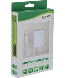 Alternative view of ® USB Display Konverter, USB Typ-C Stecker zu HDMI Buchse (DP Alt Mode), 4K2K, silber, 0.2m, silber