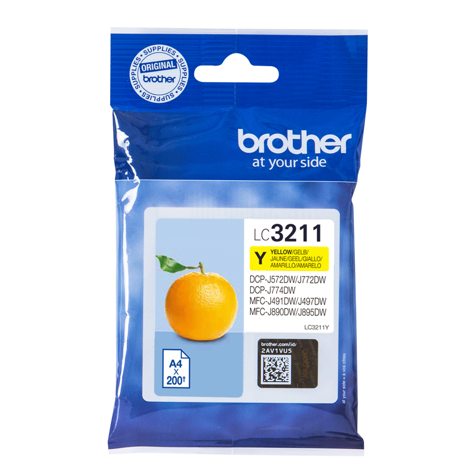 Brother Tintenpatrone LC-3211Y Gelb (ca. 200 Seiten) Brother Tintenpatrone LC-3211Y Gelb (ca. 200 Seiten)