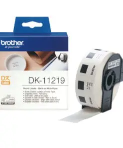 Brother Versandetiketten DK-11219 (1.200 St.), weiß Ø 12 mm