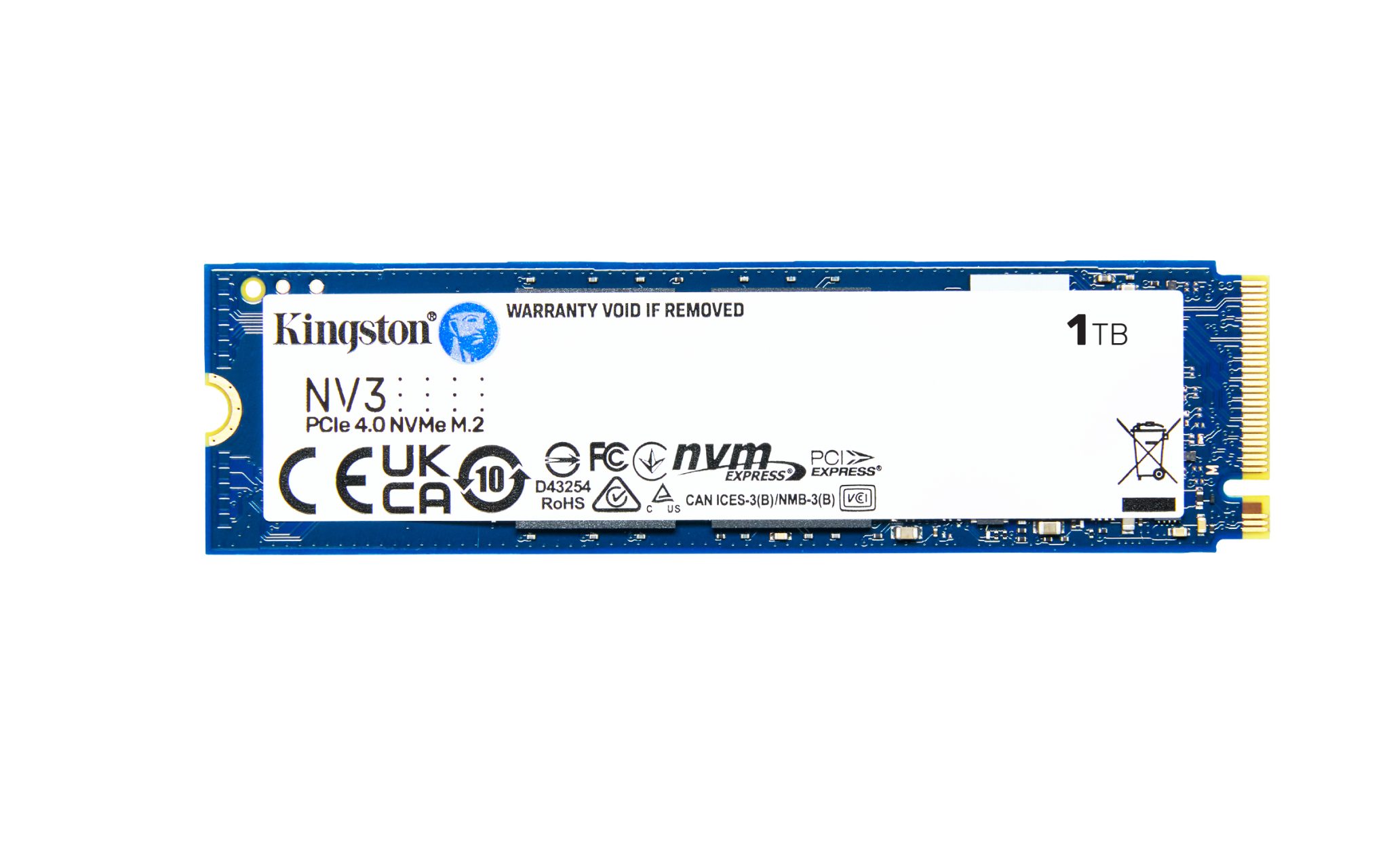 Kingston NV3 - SSD - 1 TB - intern - M.2 2280 - PCIe 4.0 x4 (NVMe) Kingston NV3 - SSD - 1 TB - intern - M.2 2280 - PCIe 4.0 x4 (NVMe) – Bild 3