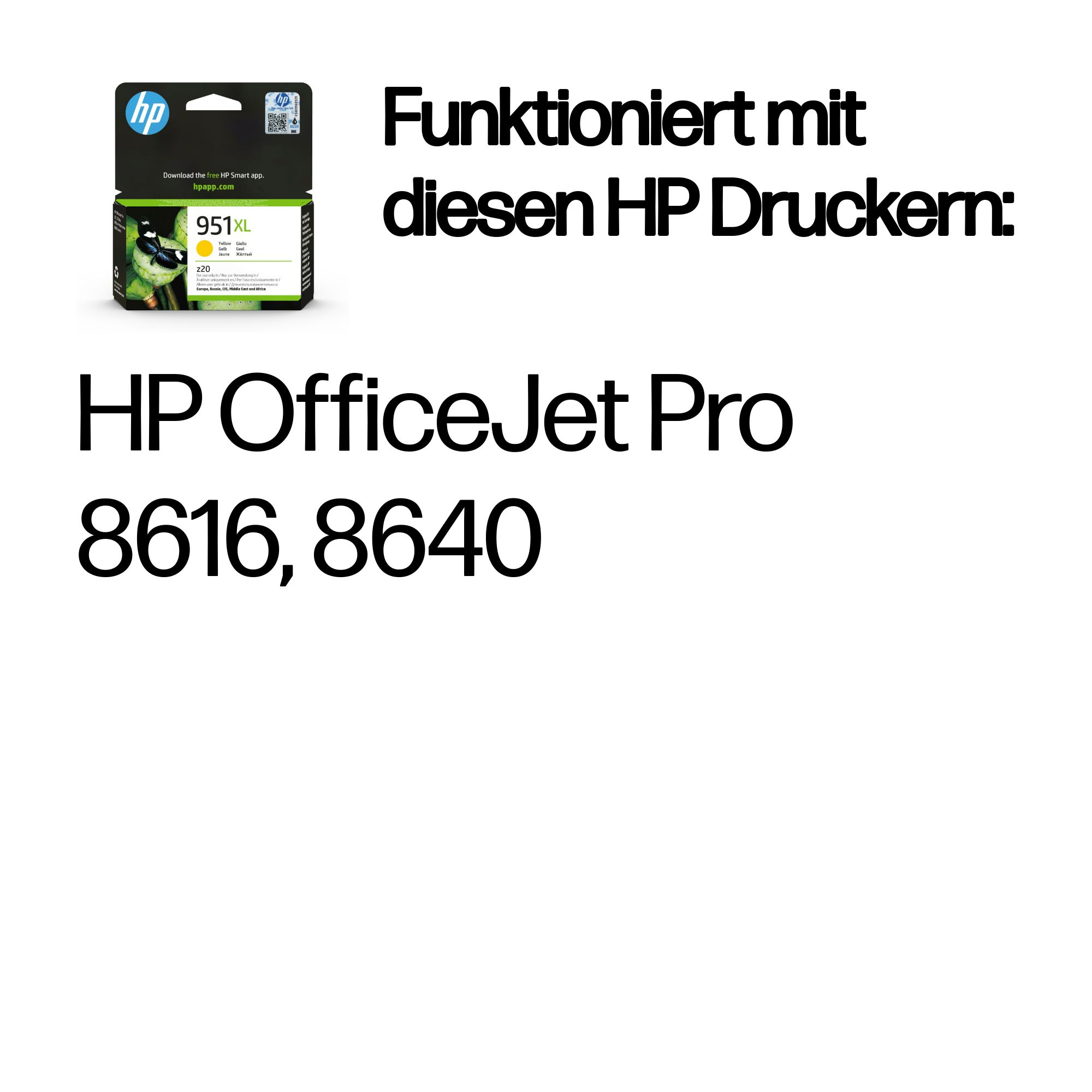 HP Tintenpatrone Nr. 951XL CN048AE Gelb (ca. 1500 Seiten) HP Tintenpatrone Nr. 951XL CN048AE Gelb (ca. 1500 Seiten) – Bild 2