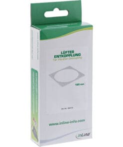 Alternative view of InLine® Lüfter Entkopplung, für 120mm Lüfter
