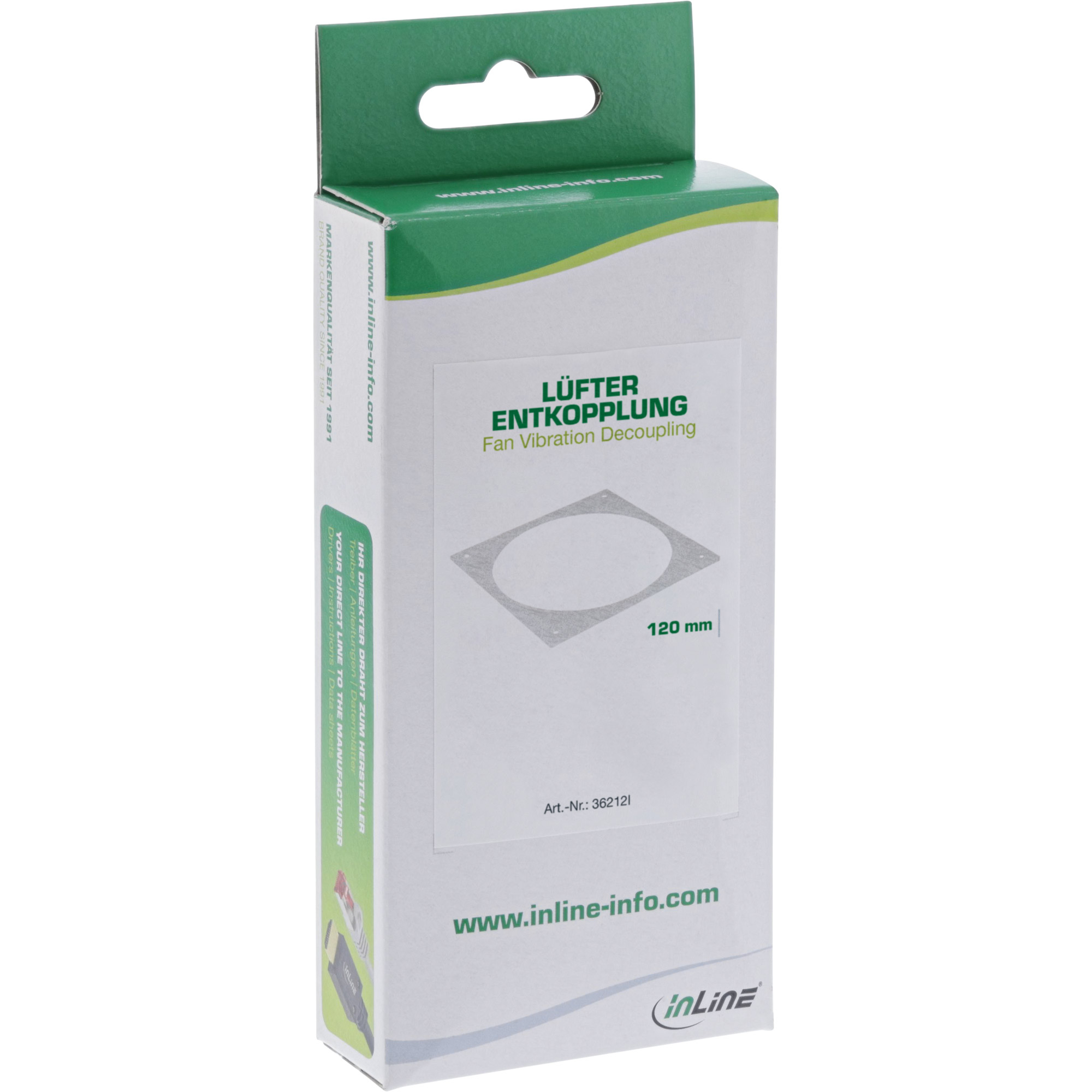 InLine® Lüfter Entkopplung, für 120mm Lüfter InLine® Lüfter Entkopplung, für 120mm Lüfter – Bild 2