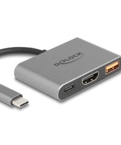 Delock USB Type-C Adapter zu HDMI 4K 30 Hz mit USB Typ-A