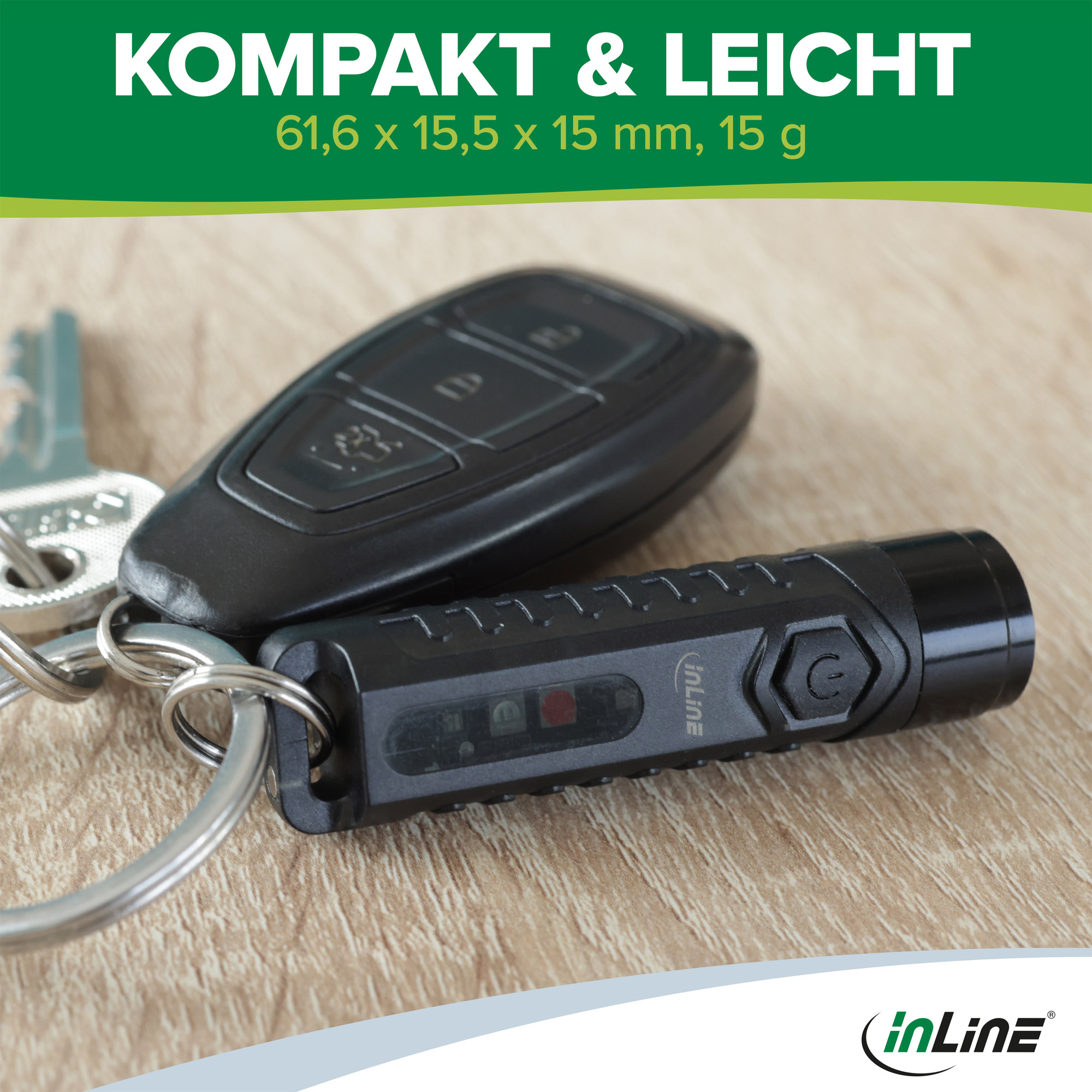 InLine® KeyFinder, smarter Schlüsselanhänger mit LED-Licht, 300mAh, IP65 InLine® KeyFinder, smarter Schlüsselanhänger mit LED-Licht, 300mAh, IP65 – Bild 8
