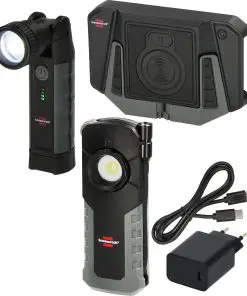 Brennenstuhl Professional Wireless Charging Set mit zwei Akku LED Handlampen