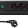 Brennenstuhl Premium Office-Line 4-fach mit USB C 30W PD und USB A 18W, schwarz