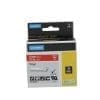 Dymo Rhino-Industrie-Vinyletiketten,12 mm x 5,5 m, weiß auf rot Handetikettendrucker mit QWERTY-Tastatur, inklusive schwarz-weißem D1-Etikettenband (12 mm)
