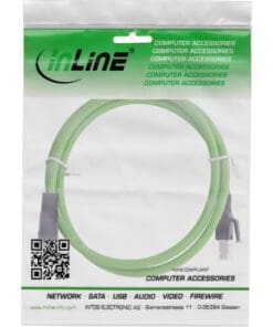 Alternative view of InLine® Industrie Netzwerkkabel, M12 8-pin X-kodiert St. zu RJ45 St., Cat.6A 10m