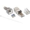 InLine® RJ45 Stecker Cat.6A 500MHz, feldkonfektionierbar, geschirmt InLine® Kabelverbinder Cat.6A, mit LSA-Technik, geschirmt