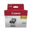 Canon Tintenpatronen Doppelpack PGI-520 BK Schwarz Diese schwarze Pigmenttinte wird zum Druck von Dokumenten auf Normalpapier verwendet und sorgt für ein gestochen scharfes Schriftbild mit hoher Farbstabilität. Das Doppelpack enthält zwei 19 ml fassende Tintentanks, mit denen jeweils bis zu 341 A4-Dokumente gedruckt werden können (gemäß ISO/IEC 24711† Standard).<br><br>- Original Canon Tinte produziert durchschnittlich 35% mehr hochwertige Drucke als nachgemachte Tinte†††<br>- Original Canon Tinte ist zu 100% zuverlässig, damit das Drucken keinen Stress bereitet†††<br>- Original Canon Tinte liefert bei 100% der Drucke immer eine durchgängig hohe Qualität†††<br>- Jede zurück gegebene Toner-Cartridge und jeder Tintenbehälter wird wiederverwendet oder recycelt. Das ist kostenlos, einfach und umweltfreundlich.<br><br>Original Verbrauchsmaterialien<br>Original Canon Verbrauchsmaterialien sind einfach besser – sie sorgen dafür, dass dein Canon Drucker immer beste Ergebnisse liefert und bieten dabei ein gutes Preis-Leistungsverhältnis. <br><br>Erlebe eindrucksvolle und langlebige Drucke mit original Canon Tinten – Tinten, denen du vertrauen kannst, dass sie in perfekter Harmonie mit deinem Drucker arbeiten.