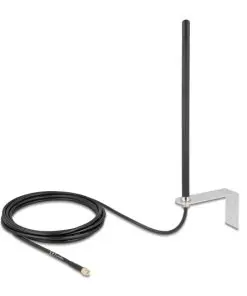 Delock 5G LTE Antenne SMA Stecker 3 - 5 dBi omnidirektional starr mit Anschlussk