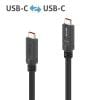 PureLink MicroX4 USB-C auf USB-C Kabel USB4 Gen2x2 20Gbps,240W, 0,50 m USB-C to USB-C Portsaver USB4 Gen2x2 20Gbps - PureInstall 0.10m