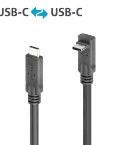 PureLink MicroX4 USB-C auf 90° USB-C Kabel USB 3.2 Gen1x2 10Gbps, 100W, 4,00 m