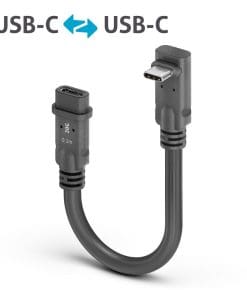 PureLink MicroX4 USB-C auf 90° USB-C USB4 Gen2x2 20Gbps, 0,10 m