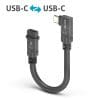 PureLink MicroX4 USB-C auf 90° USB-C USB4 Gen2x2 20Gbps, 0,10 m