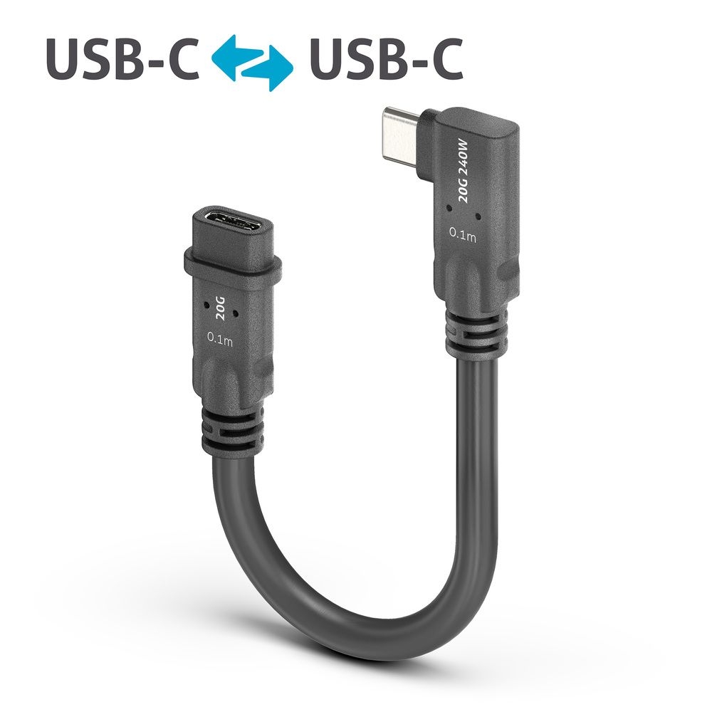 PureLink MicroX4 USB-C auf 90° USB-C USB4 Gen2x2 20Gbps, 0,10 m PureLink MicroX4 USB-C auf 90° USB-C USB4 Gen2x2 20Gbps, 0,10 m