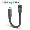 PureLink MicroX4 USB-C auf USB-C Portsaver USB4 Gen2x2 20Gbps, 0,10 m