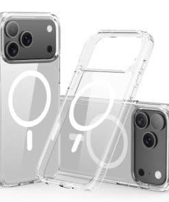 Nevox StyleShell SHOCKFlex - iPhone 17 Pro kompatibel zu MagSafe , transparent