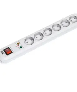 Bachmann SMART 6xCEE7/3 ws 1xSPD 1xSchalter Strom 1,5m CEE7/7
