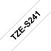 Schriftband TZe-S241 (extra st.) Schwarz auf Weiß 18mm x 8m Erzielen Sie mit Schriftbändern von Brother immer hervorragende, detailierte Ergebnisse.