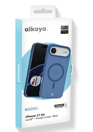 alkaya LUCID Handy Schutzhülle Protection Case f. Magsafe iPhone 17 Air, blau alkaya LUCID Handy Schutzhülle Protection Case f. Magsafe iPhone 17 Air, blau