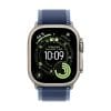 Apple Watch Ultra 3 Titanium Cellular 49mm Natur (Trail Loop blau/hellblau) S/M