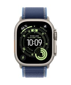 Apple Watch Ultra 3 Titanium Cellular 49mm Natur (Trail Loop blau/hellblau) S/M