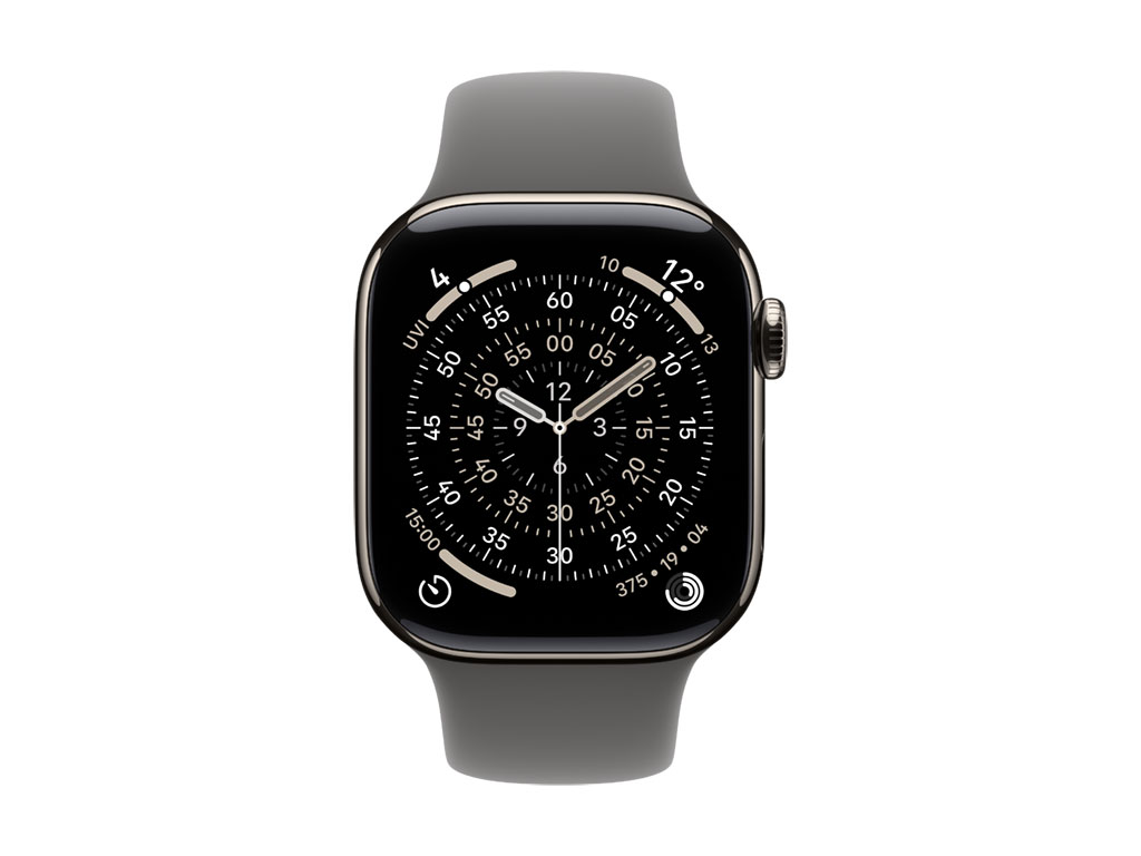Apple Watch S11 Titan Natur Cellular 42mm (Sportband steingrau) S/M Apple Watch S11 Titan Natur Cellular 42mm (Sportband steingrau) S/M