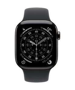 Apple Watch S11 Titan Schiefer Cellular 42mm (Sportband schwarz) S/M