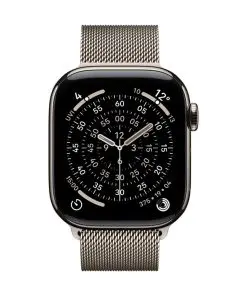 Apple Watch S11 Titan Natur Cellular 42mm (Milanaise Armband natur)