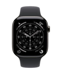 Apple Watch S11 Titan Schiefer Cellular 46mm (Sportband schwarz) S/M