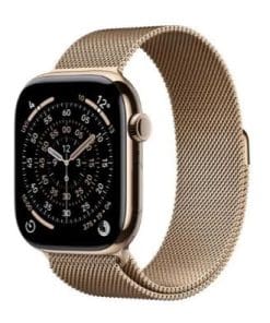 Apple Watch S11 Titan Gold Cellular 46mm (Milanaise Armband gold) S/M