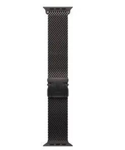 Apple Milanaise Armband Titan für Watch 49mm (schwarz) S