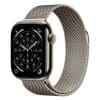 o2-Aktion Apple Watch S11 LTE 42mm Titan natur, Milanaise natur loop