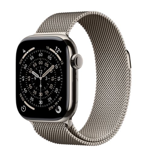 o2-Aktion Apple Watch S11 LTE 42mm Titan natur, Milanaise natur loop o2-Aktion Apple Watch S11 LTE 42mm Titan natur, Milanaise natur loop