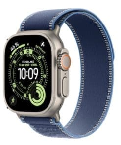 o2-Aktion Apple Watch Ultra 3 49mm Titanium Natur,Trail loop hellbl./blau M/L