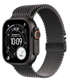 o2-Aktion Apple Watch Ultra 3 49mm Schwarz Milanaise Titan schwarz Medium