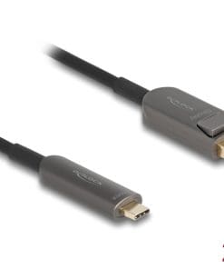 Delock Aktives Optisches Kabel USB Type-C zu DisplayPort 8K 60 Hz 40 Gbps 20 m